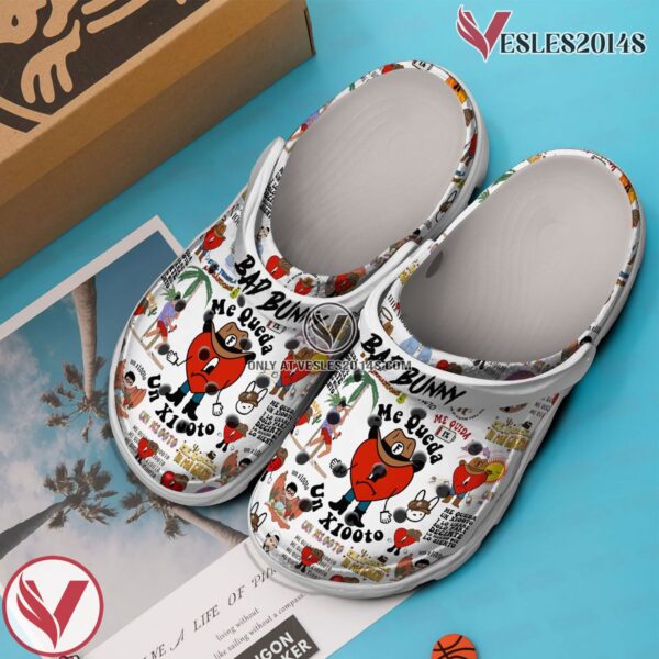 Premium Bad Bunny Music Crocs Crocband Clogs Shoes, Unique Gifts For Fans Style 2 - Vesles2014S 2
