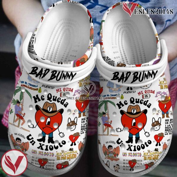 Premium Bad Bunny Music Crocs Crocband Clogs Shoes, Unique Gifts For Fans Style 2 - Vesles2014S