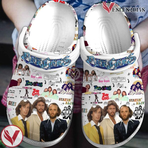 Premium Bee Gees Music Crocs Crocband Clogs Shoes, Unique Gifts For Fans - Vesles2014S