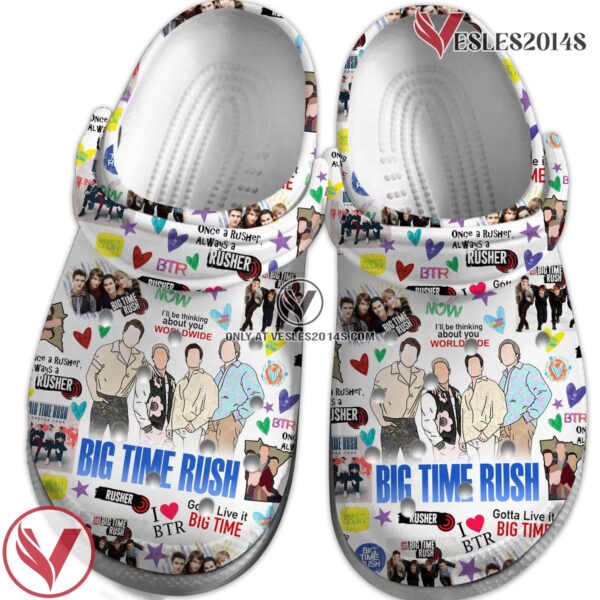 Premium Big Time Rush Music Crocs Crocband Clogs Shoes, Unique Gifts For Fans - Vesles2014S 4