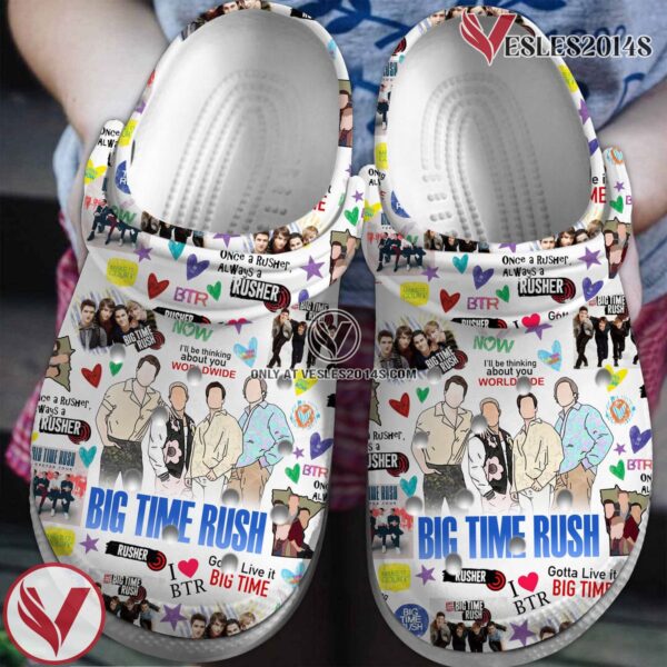 Premium Big Time Rush Music Crocs Crocband Clogs Shoes, Unique Gifts For Fans - Vesles2014S