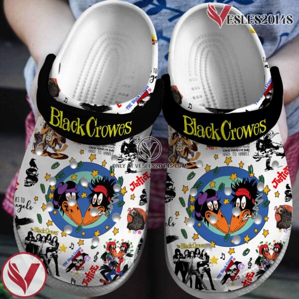 Premium Black Crowes Music Crocs Crocband Clogs Shoes, Unique Gifts For Fans - Vesles2014S 3