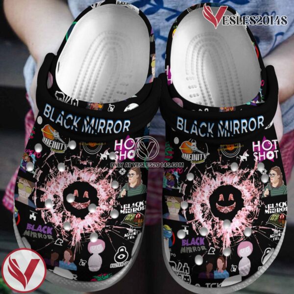Premium Black Mirrow Music Crocs Crocband Clogs Shoes, Unique Gifts For Fans - Vesles2014S
