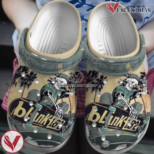 Premium Blink 182 Music Crocs Crocband Clogs Shoes, Unique Gifts For Fans Style 3 - Vesles2014S