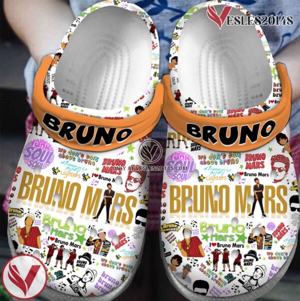 Premium Bruno Mars Singer Music Crocs Crocband Clogs Shoes, Unique Gifts For Fans Style 2 - Vesles2014S 2