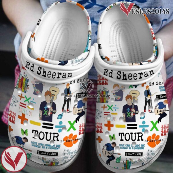 Premium Ed Sheeran Music Crocs Crocband Clogs Shoes, Unique Gifts For Fans Style 2 - Vesles2014S