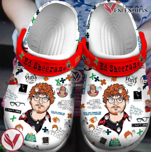 Premium Ed Sheeran Singer Music Crocs Crocband Clogs Shoes, Unique Gifts For Fans Style 2 - Vesles2014S