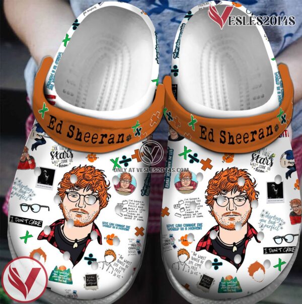 Premium Ed Sheeran Singer Music Crocs Crocband Clogs Shoes, Unique Gifts For Fans Style 4 - Vesles2014S