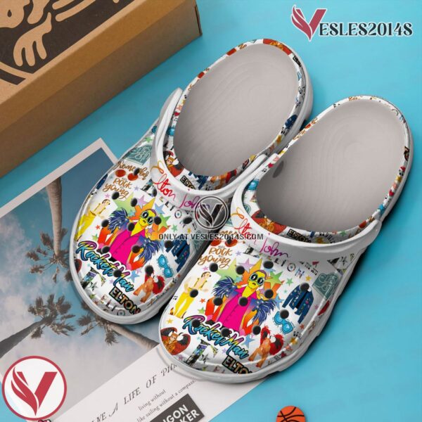 Premium Elton John Music Crocs Crocband Clogs Shoes, Unique Gifts For Fans Style 2 - Vesles2014S 3