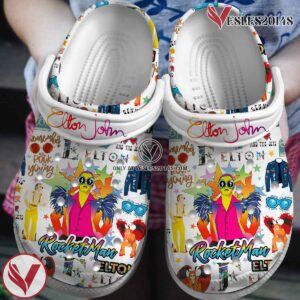 Premium Elton John Music Crocs Crocband Clogs Shoes, Unique Gifts For Fans Style 2 - Vesles2014S