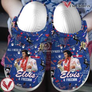 Premium Elvis Presley Music Crocs Crocband Clogs Shoes, Unique Gifts For Fans Style 1 - Vesles2014S