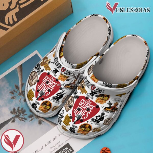 Premium George Jones Music Crocs Crocband Clogs Shoes, Unique Gifts For Fans - Vesles2014S 2