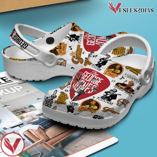 Premium George Jones Music Crocs Crocband Clogs Shoes, Unique Gifts For Fans - Vesles2014S 3