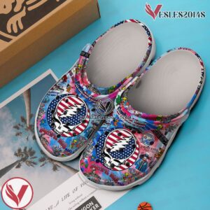 Premium Greatful Dead Music Crocs Crocband Clogs Shoes, Unique Gifts For Fans Style 1 - Vesles2014S 3