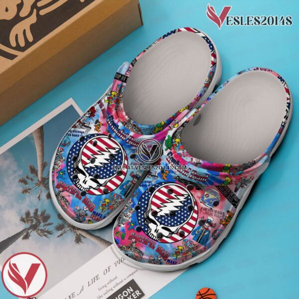 Premium Greatful Dead Music Crocs Crocband Clogs Shoes, Unique Gifts For Fans Style 1 - Vesles2014S 3