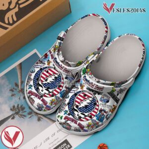 Premium Greatful Dead Music Crocs Crocband Clogs Shoes, Unique Gifts For Fans Style 2 - Vesles2014S 3