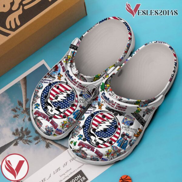 Premium Greatful Dead Music Crocs Crocband Clogs Shoes, Unique Gifts For Fans Style 2 - Vesles2014S 3