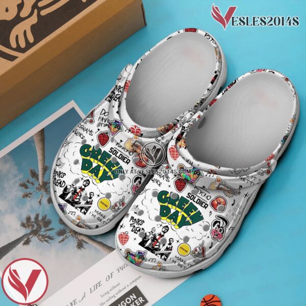 Premium Green Day Music Crocs Crocband Clogs Shoes, Unique Gifts For Fans - Vesles2014S 3