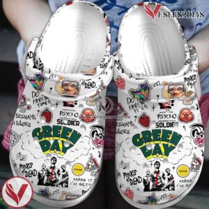 Premium Green Day Music Crocs Crocband Clogs Shoes, Unique Gifts For Fans - Vesles2014S