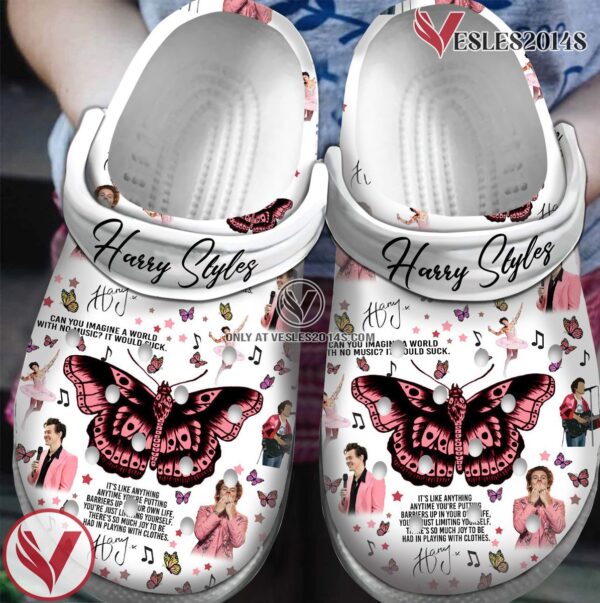 Premium Harry Styles Singer Music Crocs Crocband Clogs Shoes, Unique Gifts For Fans Style 1 - Vesles2014S