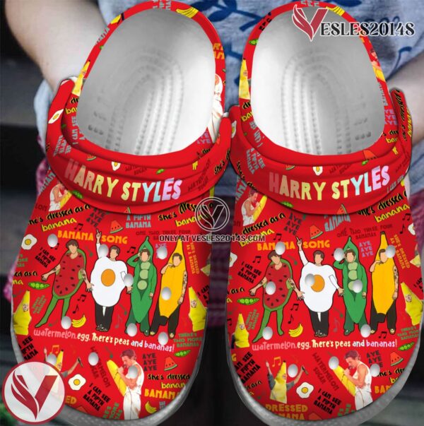 Premium Harry Styles Singer Music Crocs Crocband Clogs Shoes, Unique Gifts For Fans Style 1 - Vesles2014S