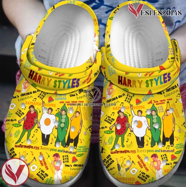 Premium Harry Styles Singer Music Crocs Crocband Clogs Shoes, Unique Gifts For Fans Style 2 - Vesles2014S
