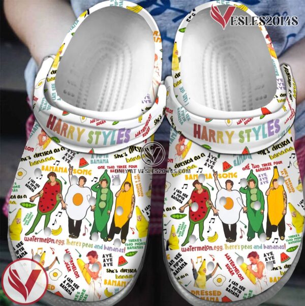 Premium Harry Styles Singer Music Crocs Crocband Clogs Shoes, Unique Gifts For Fans Style 3 - Vesles2014S
