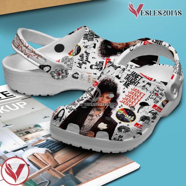 Premium Janet Jackson Music Crocs Crocband Clogs Shoes, Unique Gifts For Fans - Vesles2014S 2