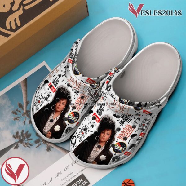 Premium Janet Jackson Music Crocs Crocband Clogs Shoes, Unique Gifts For Fans - Vesles2014S 3