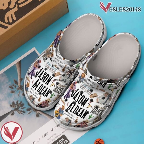 Premium Jason Aldean Music Crocs Crocband Clogs Shoes, Unique Gifts For Fans Style 1 - Vesles2014S 2