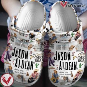 Premium Jason Aldean Music Crocs Crocband Clogs Shoes, Unique Gifts For Fans Style 1 - Vesles2014S