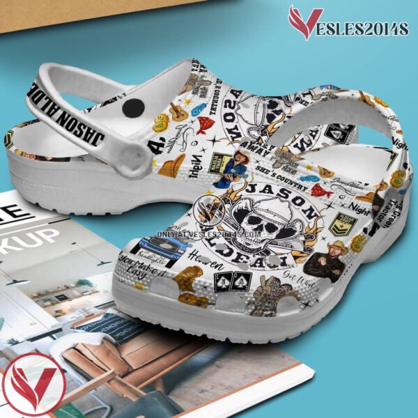 Premium Jason Aldean Music Crocs Crocband Clogs Shoes, Unique Gifts For Fans Style 2 - Vesles2014S 2