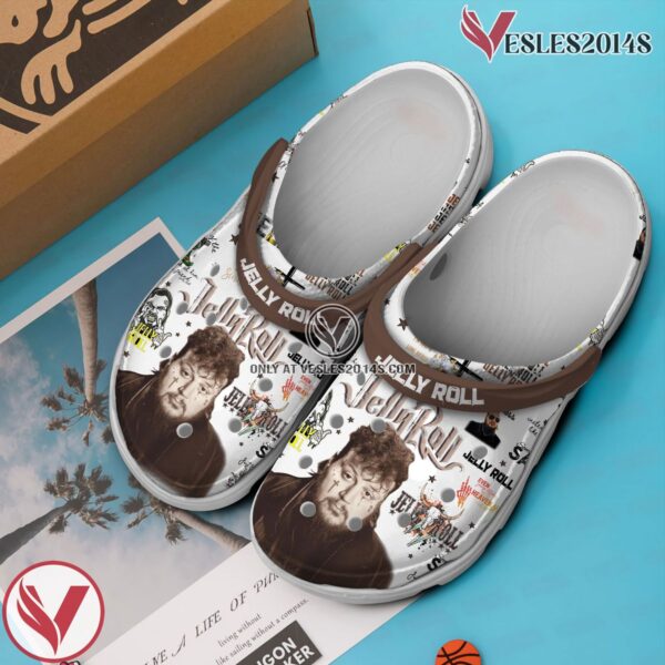 Premium Jelly Roll Music Crocs Crocband Clogs Shoes, Unique Gifts For Fans - Vesles2014S 3