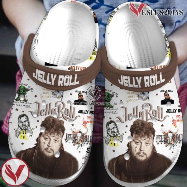Premium Jelly Roll Music Crocs Crocband Clogs Shoes, Unique Gifts For Fans - Vesles2014S
