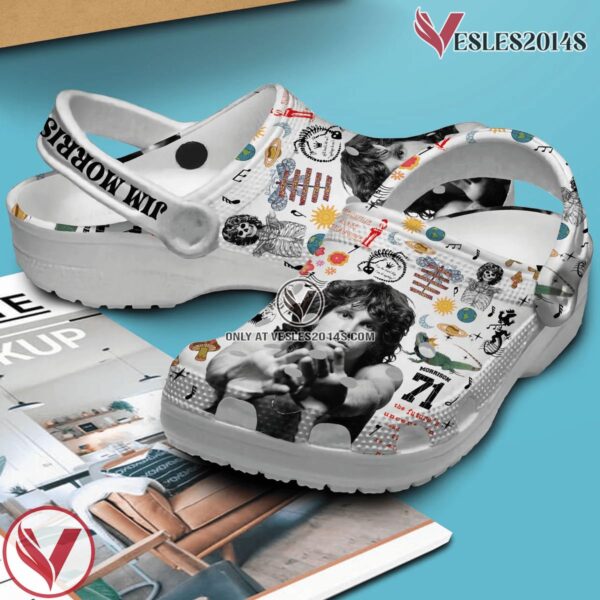 Premium Jim Morrison Music Crocs Crocband Clogs Shoes, Unique Gifts For Fans Style 2 - Vesles2014S 2