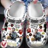 Premium Johnny Cash Music Crocs Crocband Clogs Shoes, Unique Gifts For Fans - Vesles2014S