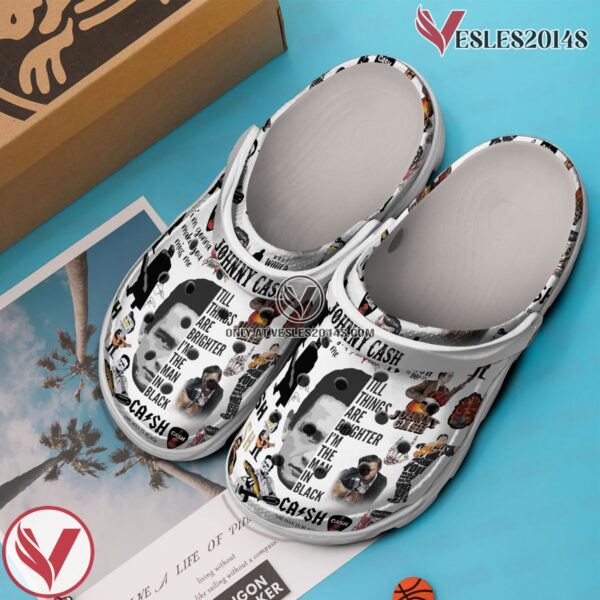 Premium Johnny Cash Music Crocs Crocband Clogs Shoes, Unique Gifts For Fans - Vesles2014S 2