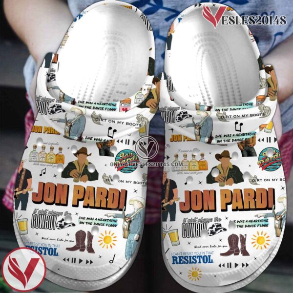 Premium Jon Pardi Music Crocs Crocband Clogs Shoes, Unique Gifts For Fans - Vesles2014S 2