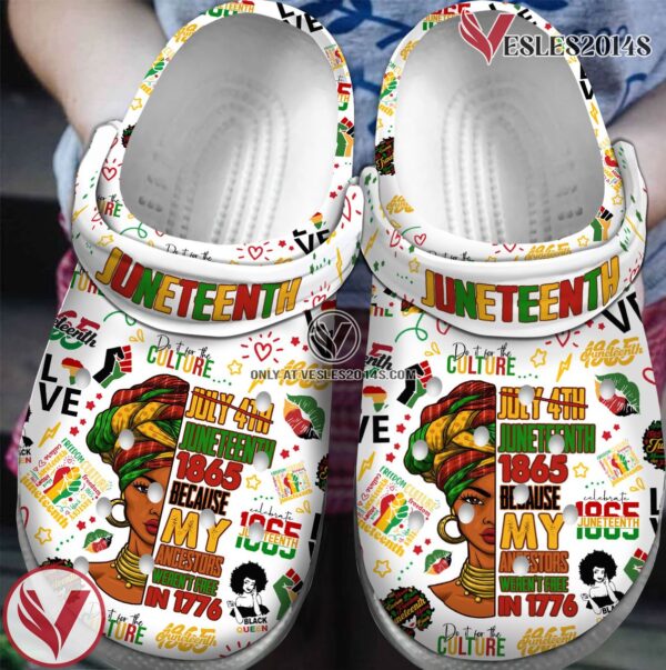 Premium Juneteenth Crocs Crocband Clogs Shoes For Men Women and Kids Style 2, Unique Gift From  Vesles2014S
