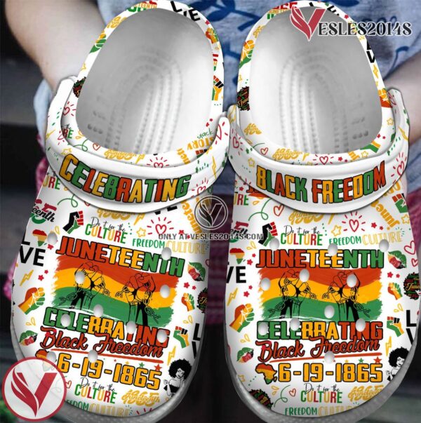 Premium Juneteenth Crocs Crocband Clogs Shoes For Men Women and Kids Style 3, Unique Gift From  Vesles2014S