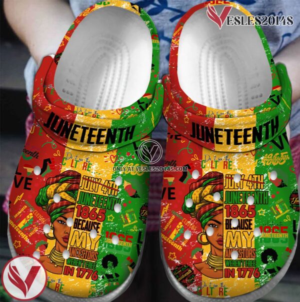Premium Juneteenth Crocs Crocband Clogs Shoes For Men Women and Kids Style 4, Unique Gift From  Vesles2014S