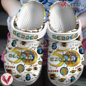 Premium KANSAS 50th anniversary tour Music Crocs Crocband Clogs Shoes, Unique Gifts For Fans Style 1 - Vesles2014S