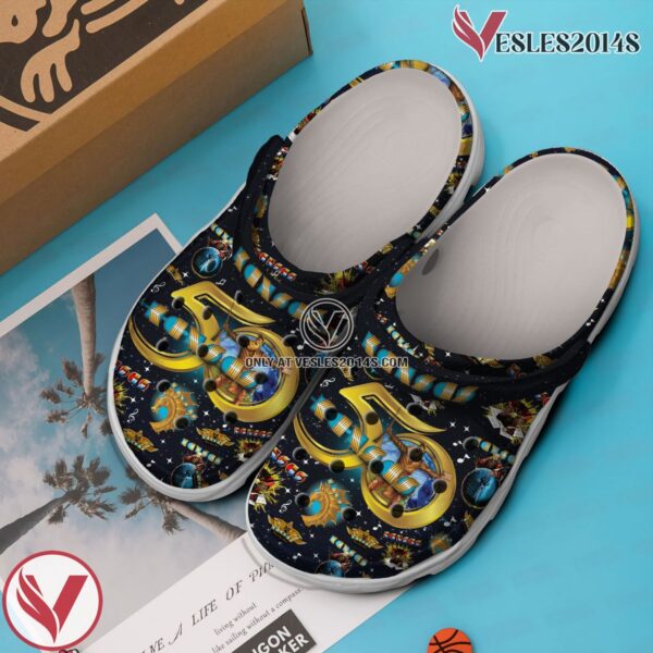 Premium KANSAS 50th anniversary tour Music Crocs Crocband Clogs Shoes, Unique Gifts For Fans Style 2 - Vesles2014S 2