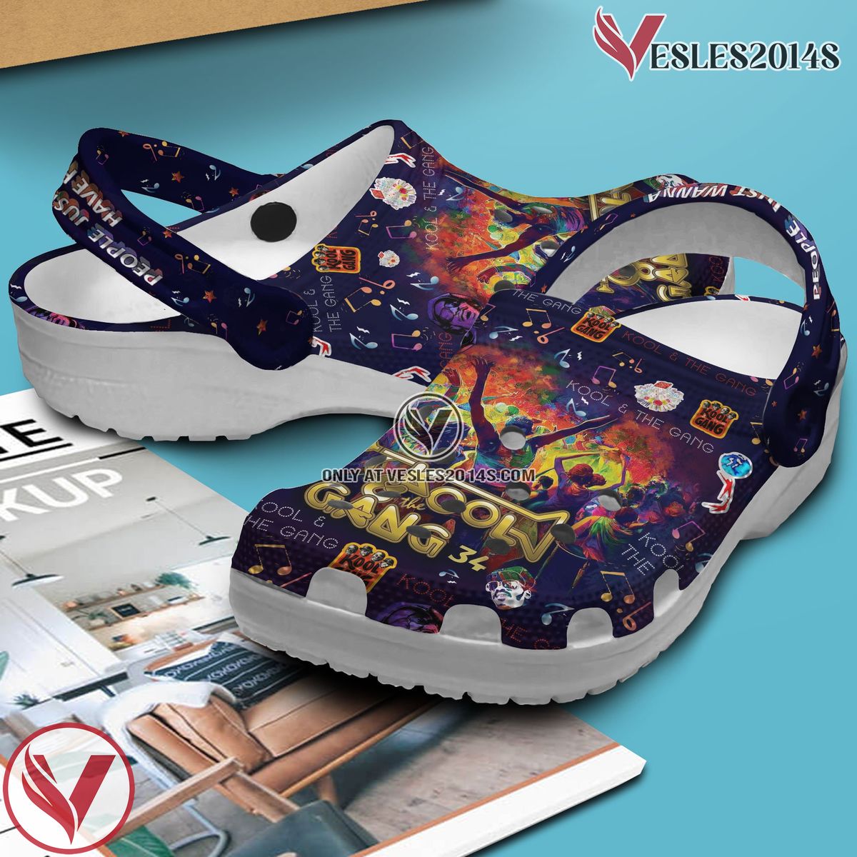 Premium Kool & the Gang Crocs Crocband Clogs Shoes For Men Women and Kids, Unique Gift From Vesles2014S 2
