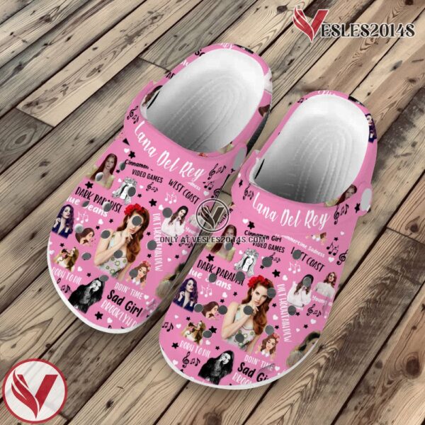 Premium Lana Del Rey Music Crocs Crocband Clogs Shoes, Unique Gifts For Fans Style 1 - Vesles2014S 2