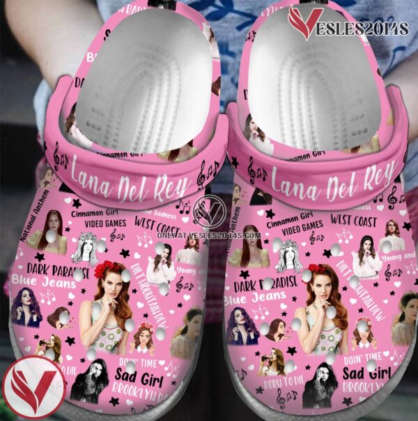 Premium Lana Del Rey Music Crocs Crocband Clogs Shoes, Unique Gifts For Fans Style 1 - Vesles2014S