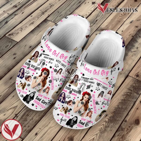 Premium Lana Del Rey Music Crocs Crocband Clogs Shoes, Unique Gifts For Fans Style 2 - Vesles2014S 2