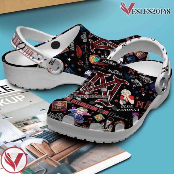 Premium Madonna Singer Music Crocs Crocband Clogs Shoes, Unique Gifts For Fans Style 1 - Vesles2014S 3