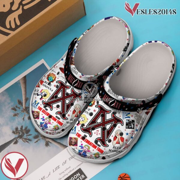 Premium Madonna Singer Music Crocs Crocband Clogs Shoes, Unique Gifts For Fans Style 2 - Vesles2014S 2