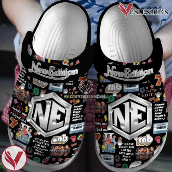 Premium New Edition Music Crocs Crocband Clogs Shoes, Unique Gifts For Fans - Vesles2014S